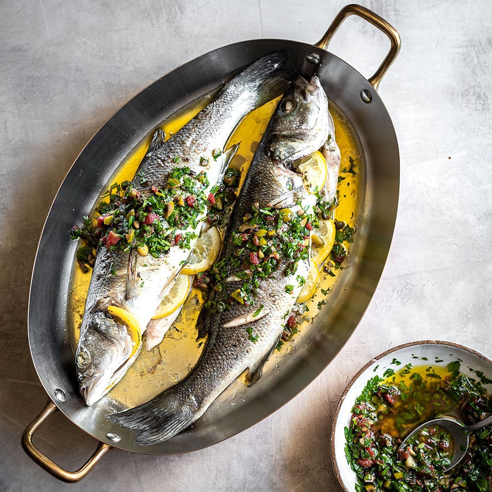 de Buyer - Oval Dish with 2 brass handles