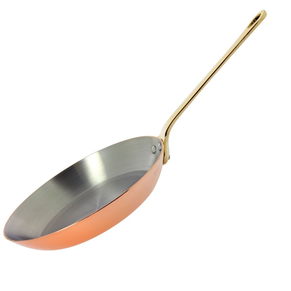 de Buyer - Round Fry Pan with brass handle