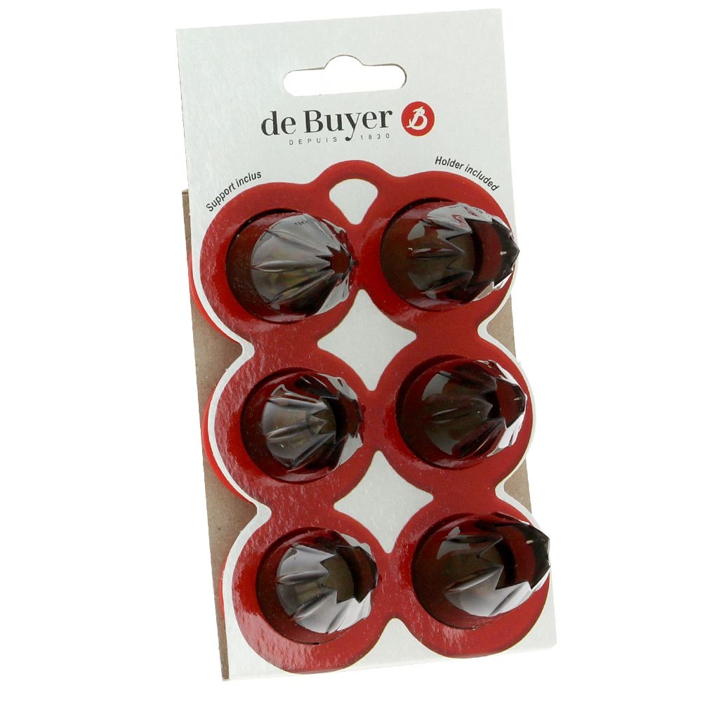 de Buyer - Tritan nozzles boxes CANNELE Set of 6 - Le Tube