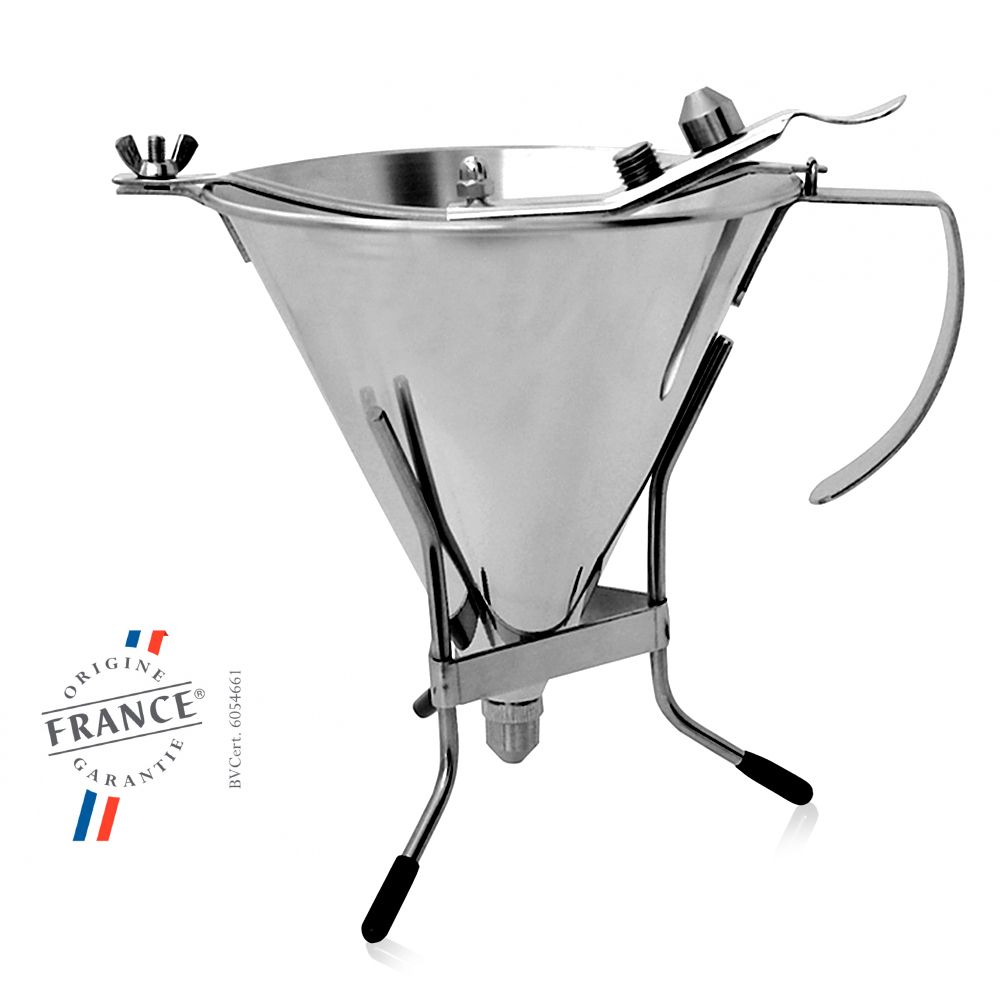 de Buyer - KWIK Pro stainless steel piston funnel - 1.5 L