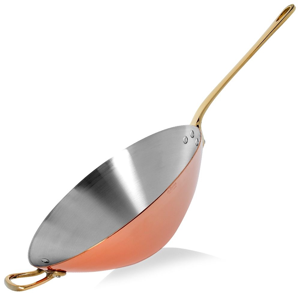 de Buyer - Kupfer WOK mit Messinggriffen 32 cm