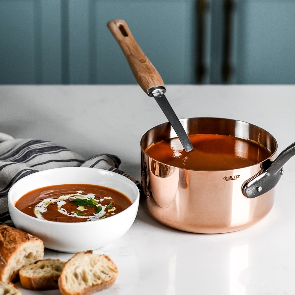 de Buyer - Copper Saucepan with cast iron handle - First Classe