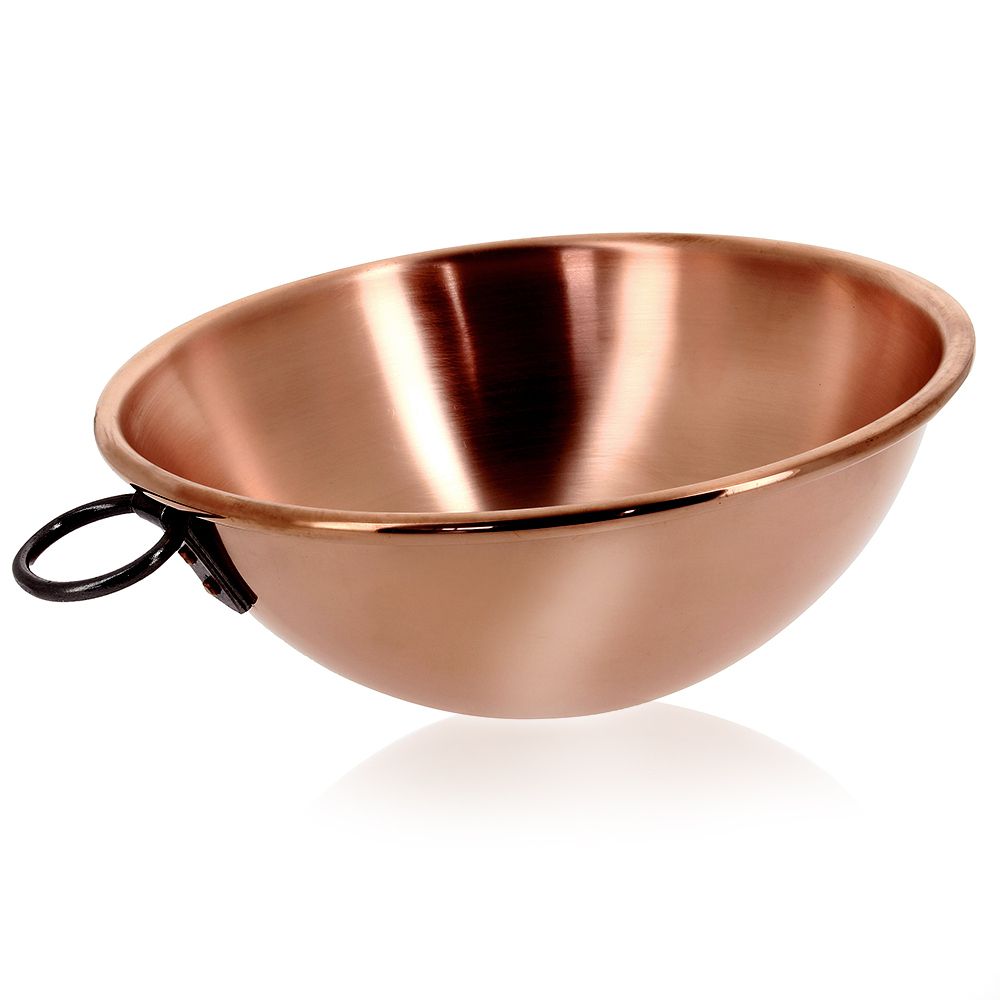 Mauviel Copper Beating Bowl with Metal Stand