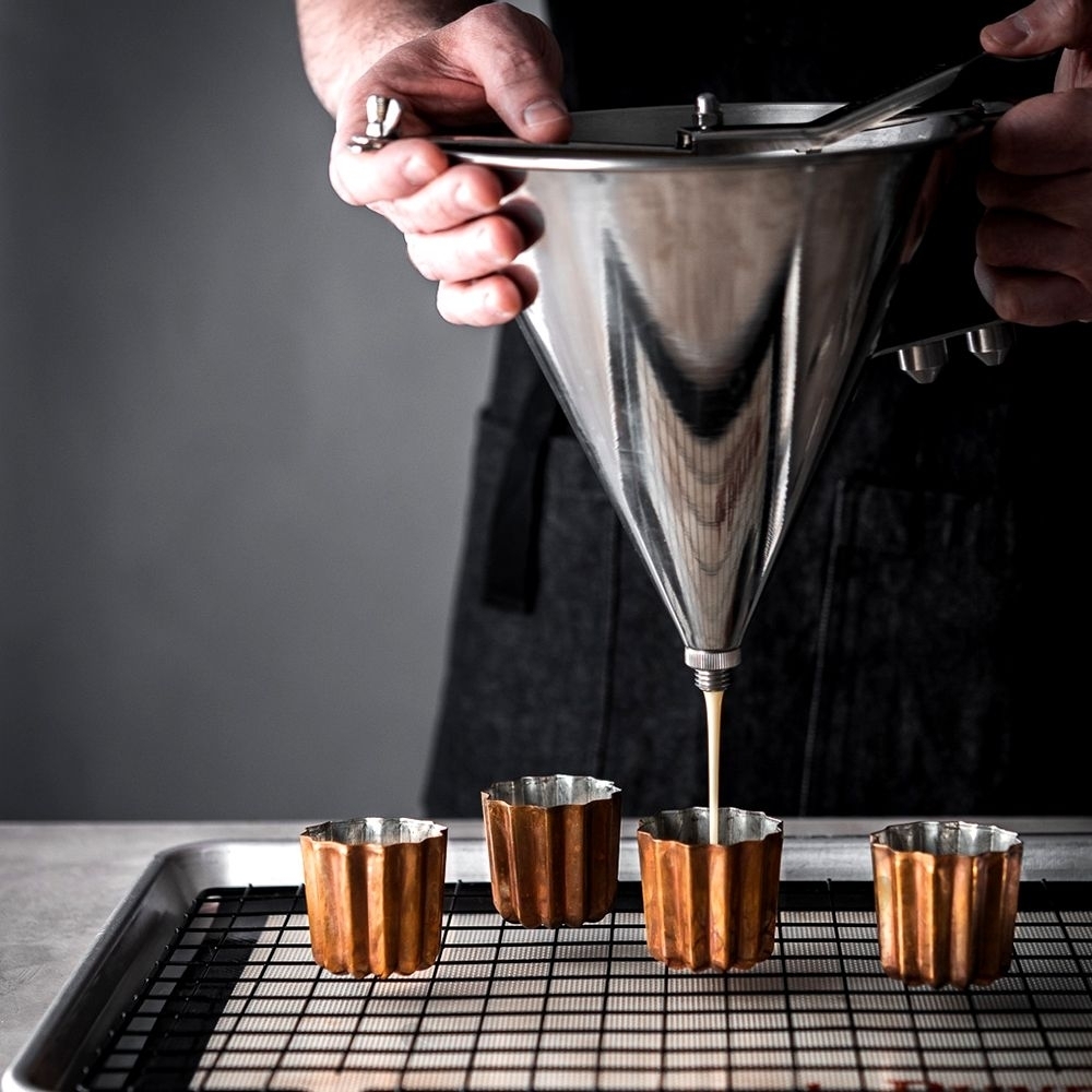 de Buyer - Tinned copper fluted moulds for Canelés