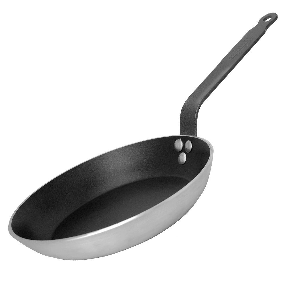 De Buyer CHOC Nonstick Fry Pan - 12.5” - Red Handle for Meat - 5-Layer PTFE  Coating - Warp & Scratch Resistant - Made in France