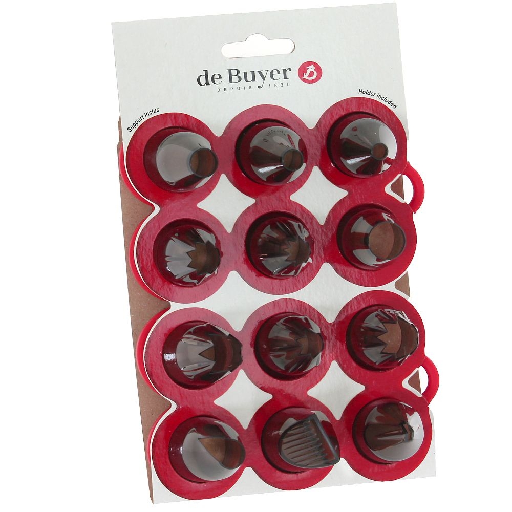 de Buyer - Set of 12 nozzles CHARCUTIER