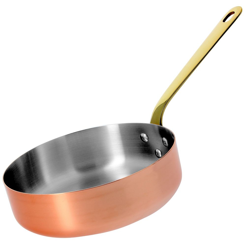 INOCUIVRE SERVICE Copper Saucepan with Brass Handles - Mini