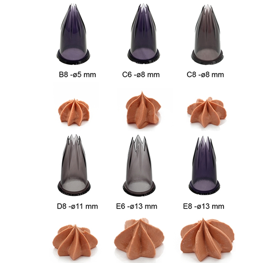 de Buyer - Tritan nozzles boxes CANNELE Set of 6 - Le Tube